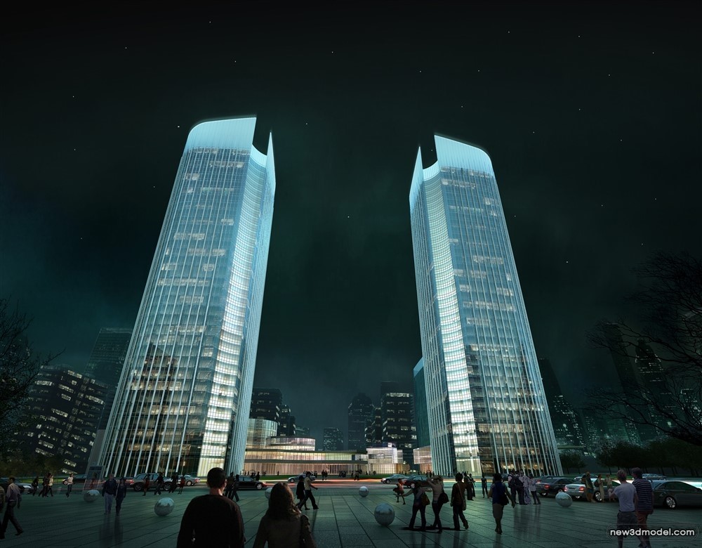 3D Models of Commercial Building – Exterior 3D Scenes – 750 – VRAY - thumbnail 4