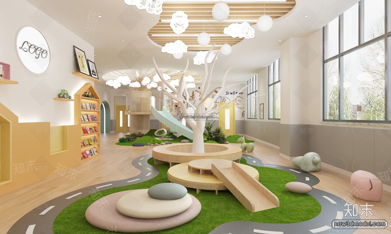 Interior 3D Model of Kindergarten – 3D Scene – 046 – VRAY - thumbnail 2