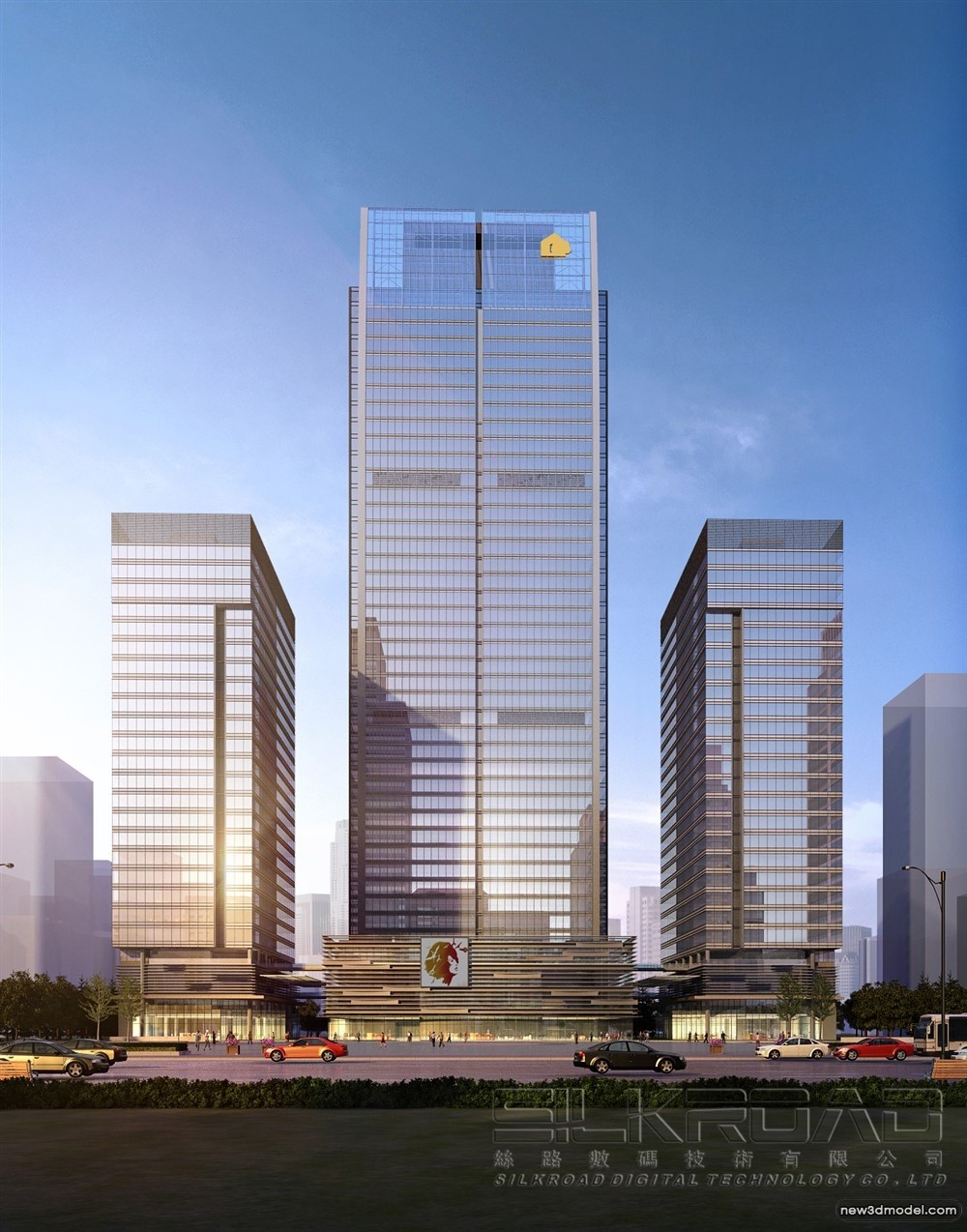 3D Models of Commercial Building – Exterior 3D Scenes – 275 – VRAY - thumbnail 3