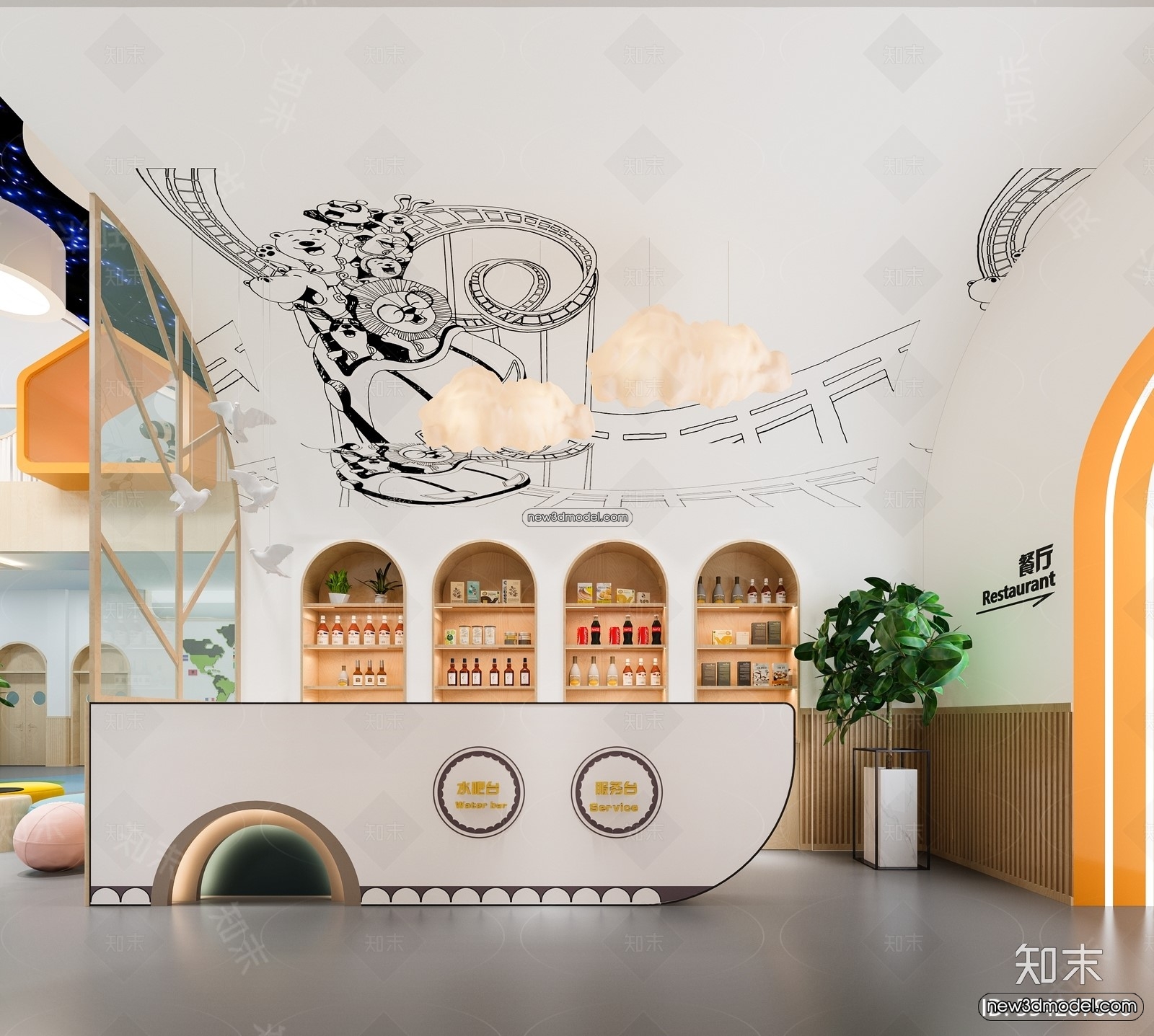 Interior 3D Model of Kindergarten – 3D Scene – 050 – VRAY - thumbnail 2