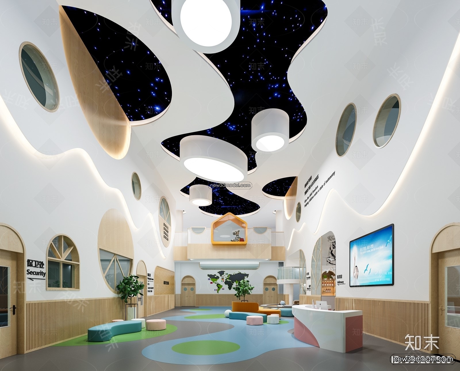 Interior 3D Model of Kindergarten – 3D Scene – 050 – VRAY - thumbnail 3