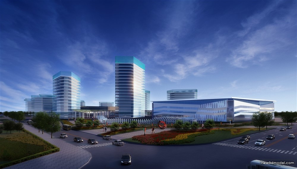 3D Models of Commercial Building – Exterior 3D Scenes – 281 – VRAY - thumbnail 2