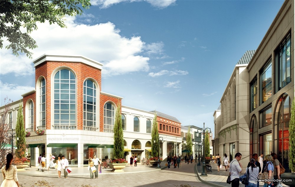3D Models of Commercial Building – Exterior 3D Scenes – 278 – VRAY - thumbnail 5