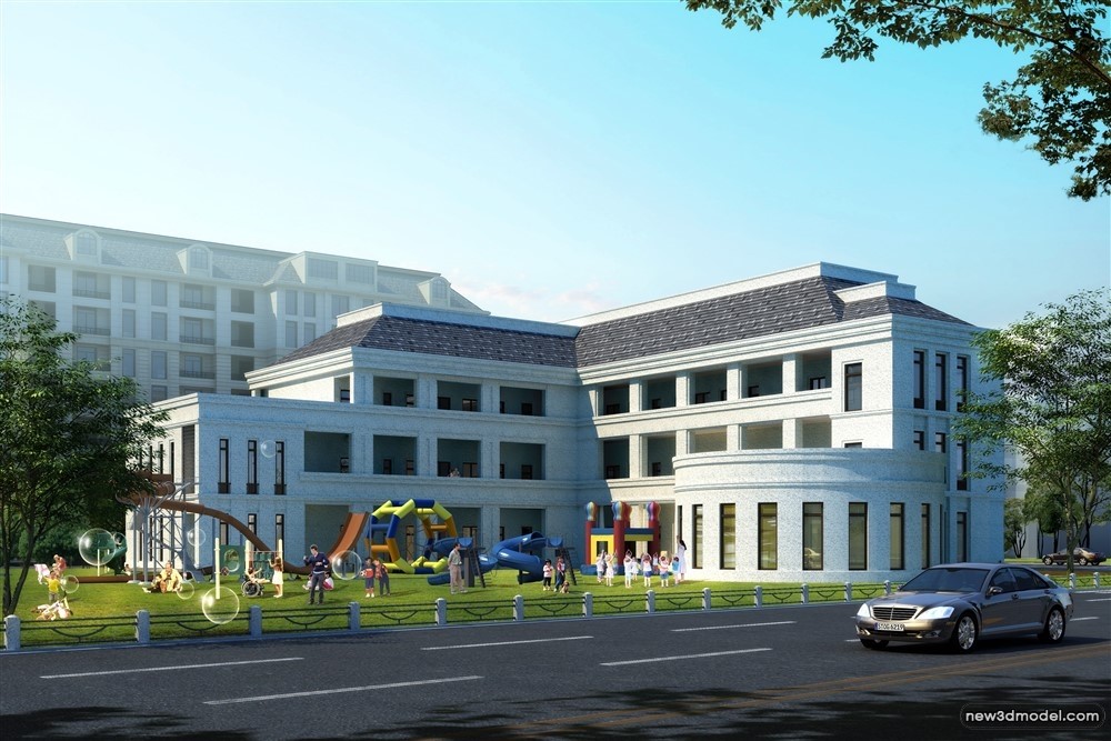 3D Models of Commercial Building – Exterior 3D Scenes – 754 – VRAY - thumbnail 4