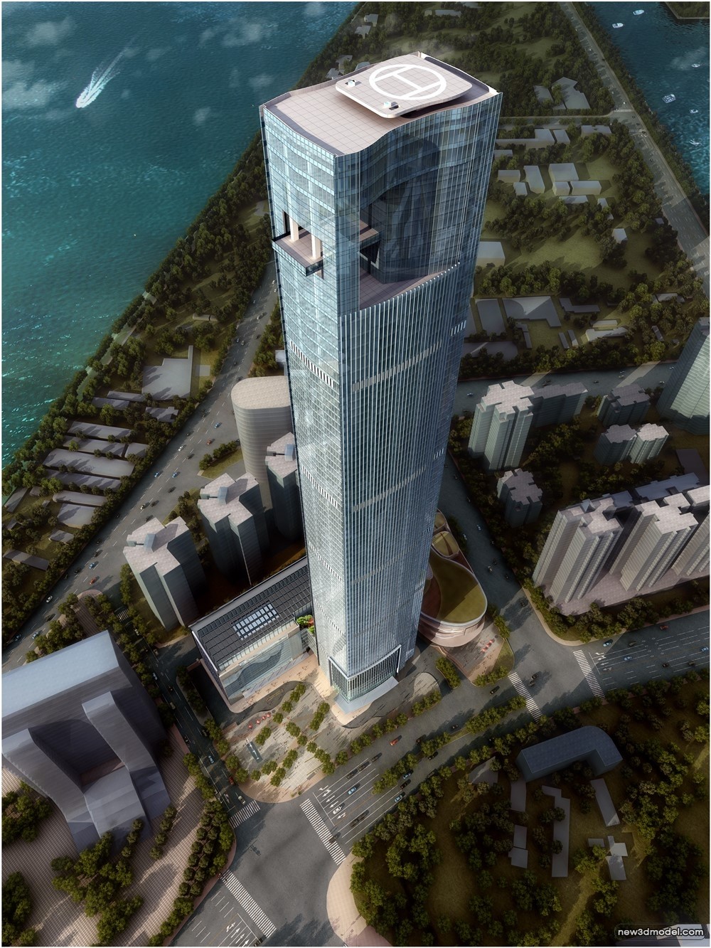 3D Models of Commercial Building – Exterior 3D Scenes – 755 – VRAY - thumbnail 2