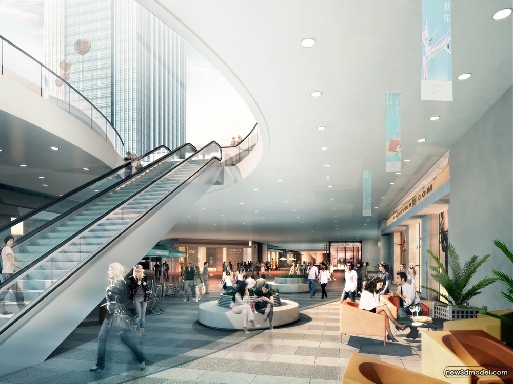 3D Models of Commercial Building – Exterior 3D Scenes – 286 – VRAY - thumbnail 4
