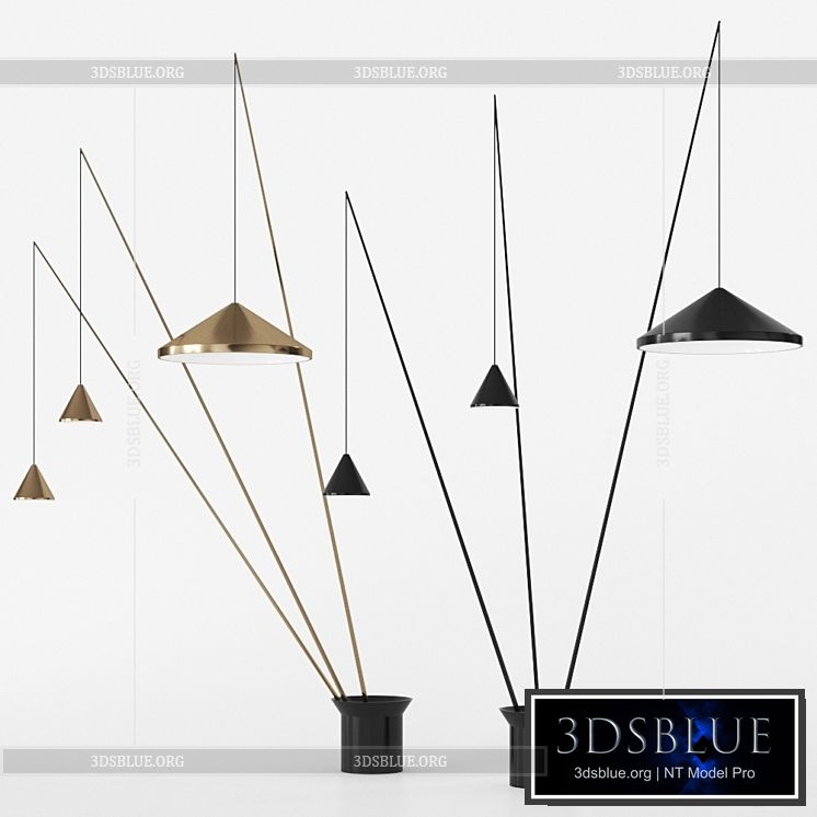 North by Vibia floor lamp floor lamp 3DS Max - thumbnail 3