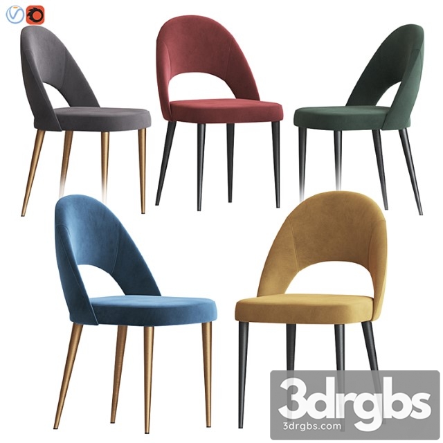 Boston dining chair deephouse 2 3dsmax Download - thumbnail 1