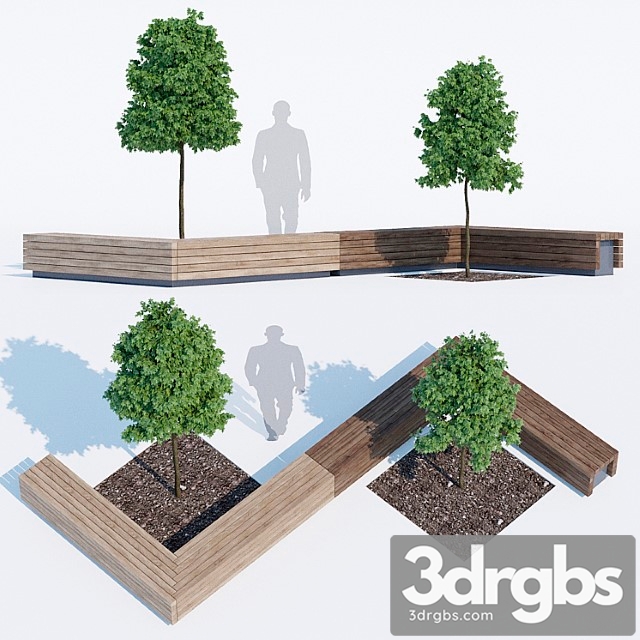 Solid Peano Benches 3dsmax Download - thumbnail 1