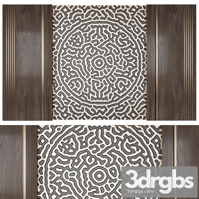 Wall Panel With A Pattern 3 3dsmax Download - thumbnail 1