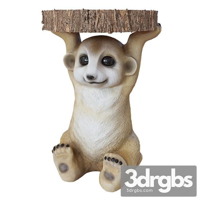 Side table animal mini mongoose 2 3dsmax Download - thumbnail 1