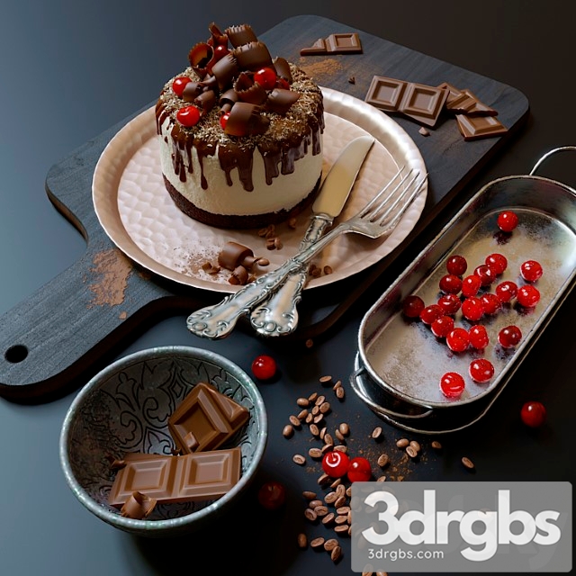 Chocolate cake_222 3dsmax Download