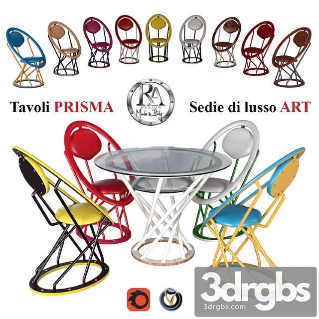 Stol Prisma Stul Ia Art Ra Design 3dsmax Download - thumbnail 1