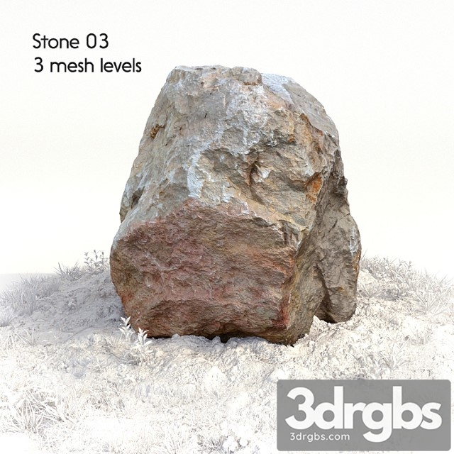 Stone 03 3dsmax Download - thumbnail 1