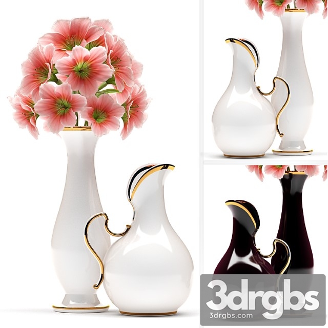 Flower Vase 6 3dsmax Download - thumbnail 1