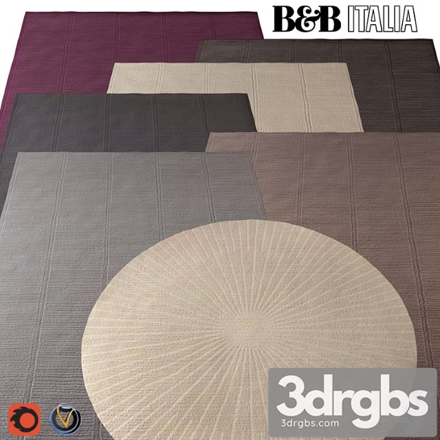 Carpet b & b italia (cratis) 2000х3000 (7 colors) 3dsmax Download - thumbnail 1