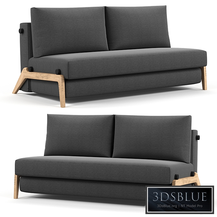 Innovation Living ILB 500 160 Sofa Bed Lacquered Oak 3DS Max - thumbnail 3