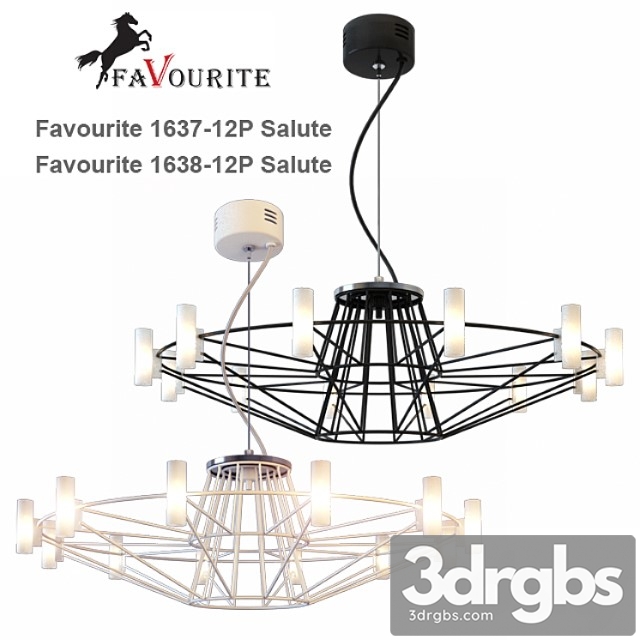 Chandelier favorite 1638-12p salute and favorite 1637-12p salute 3dsmax Download
