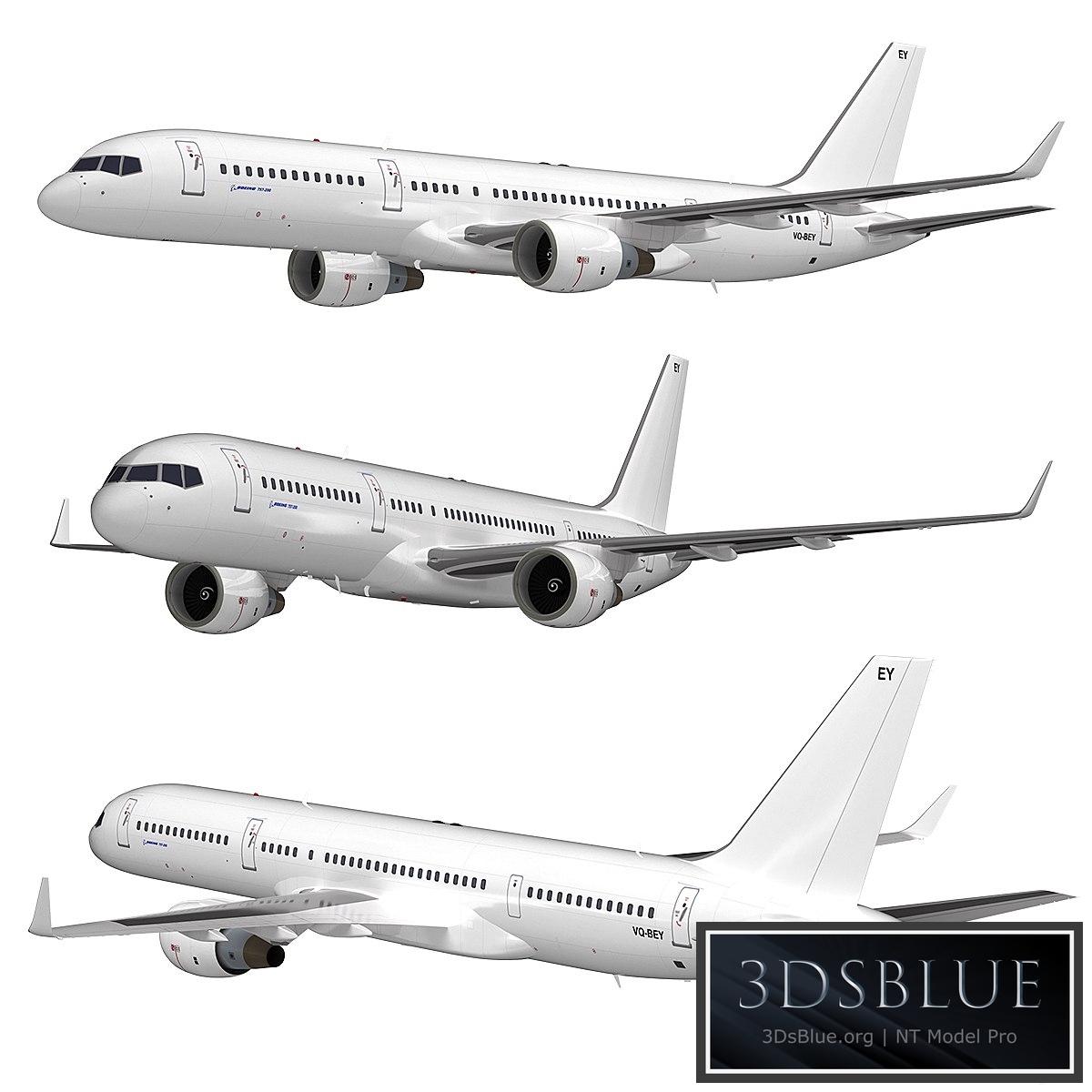 Boeing 757-200 3DS Max - thumbnail 3