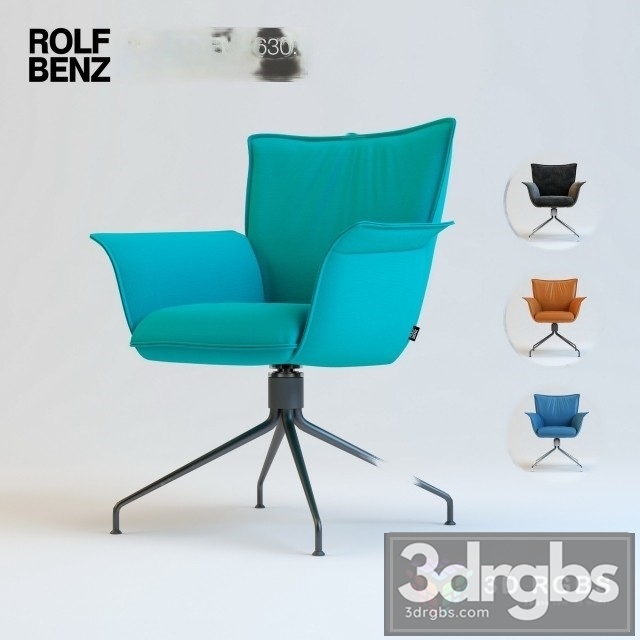 Rolf Benz 630 Chair 3dsmax Download - thumbnail 1