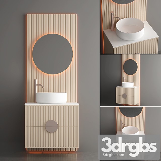 Modern Bathroom Cabinet No 114 3dsmax Download - thumbnail 1