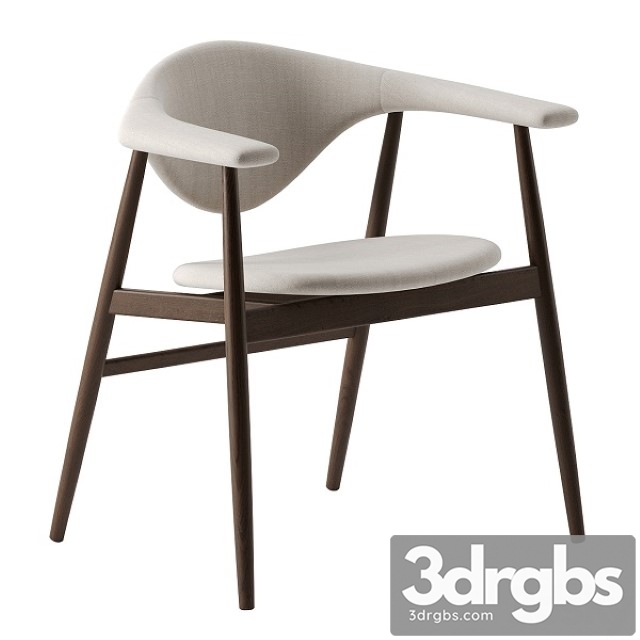 Masculo Dining Chair by Gubi 3dsmax Download - thumbnail 1