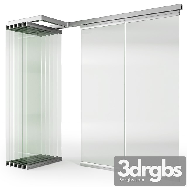 Glass sliding partition walls 3dsmax Download - thumbnail 1