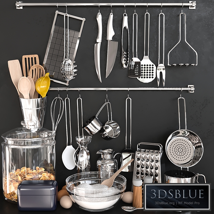 Accessories and kitchen utensils 7 3DS Max - thumbnail 3