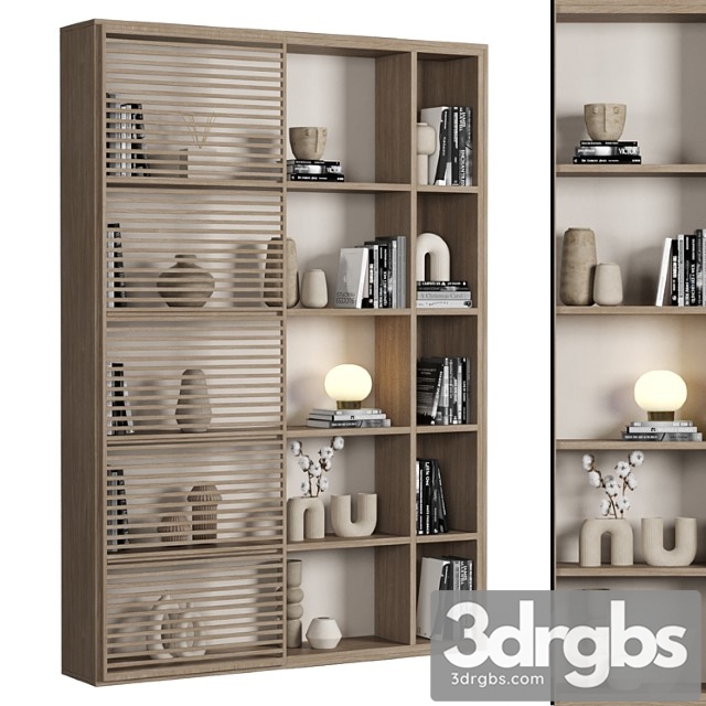 Cabinet With Shelves 041 3dsmax Download - thumbnail 1