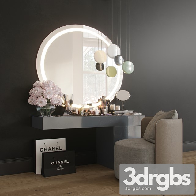 Makeup Toilet Ceiling Decorative Set Set 02 1 3dsmax Download - thumbnail 1