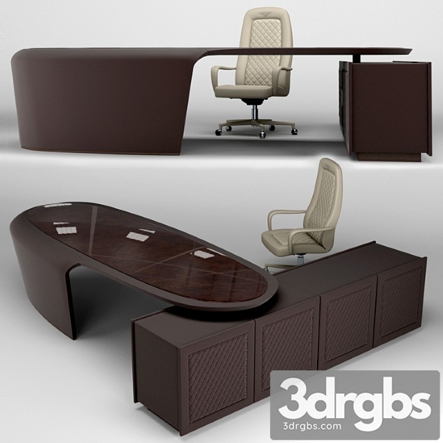 Rayleigh conference chair and president desk 2 3dsmax Download - thumbnail 1