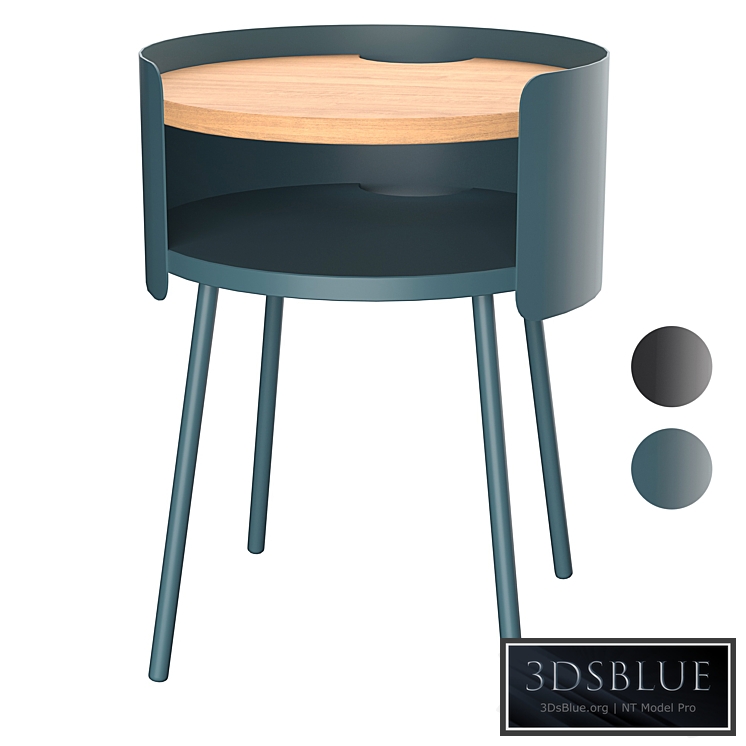 Ooty bedside table 3DS Max - thumbnail 3