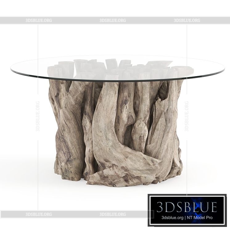 Uttermost Driftwood Coffee Table 3DS Max - thumbnail 3