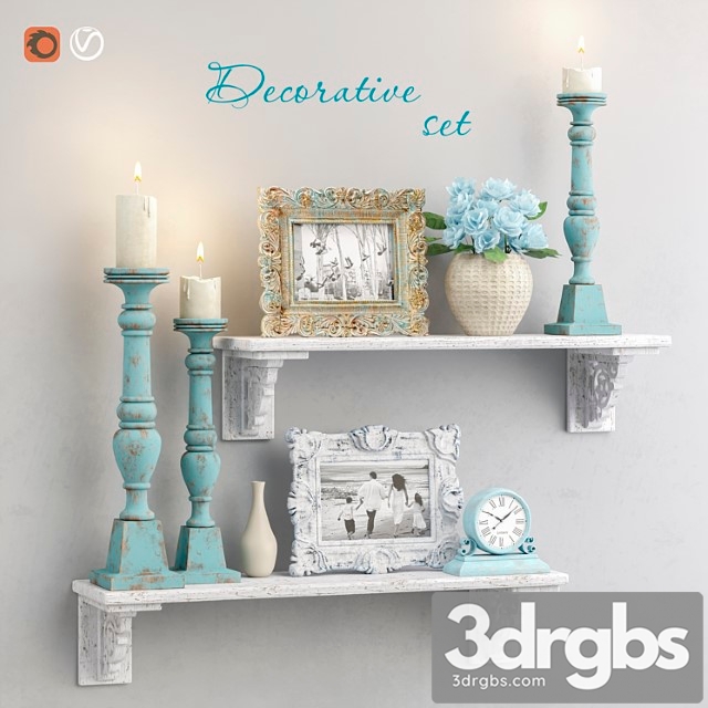 Decorative set 7_1 3dsmax Download - thumbnail 1