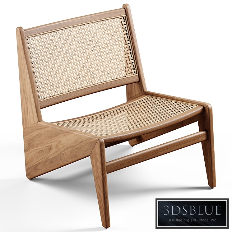 Heaps & Woods – Jean lounge chair 3DS Max - thumbnail 3