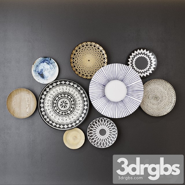 Decorative plates 3dsmax Download - thumbnail 1