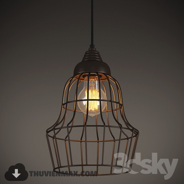 GRAMERCY HOME – EVRON METAL FRAME CHANDELIER CH091C-1 3DS Max - thumbnail 3