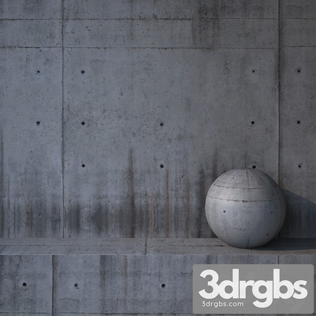 Concrete wall 78 3dsmax Download