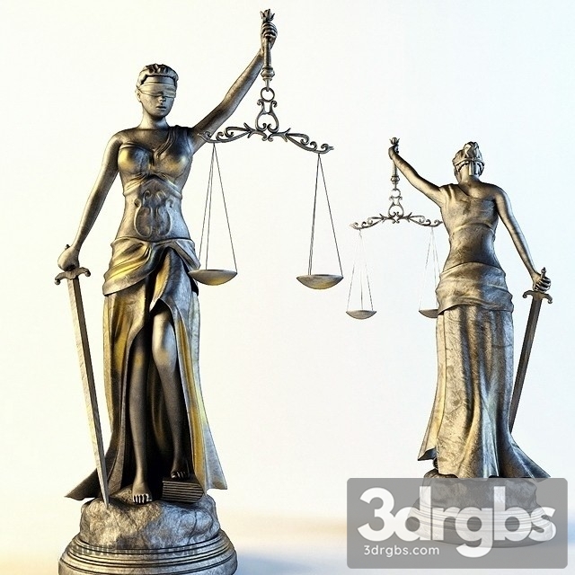 Statuette Law 3dsmax Download - thumbnail 1