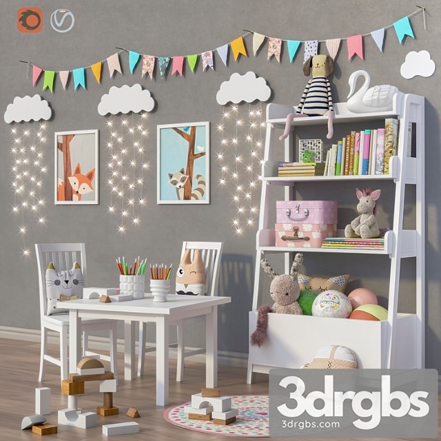 Toys and Furniture 2 Options Set 25 3dsmax Download - thumbnail 1
