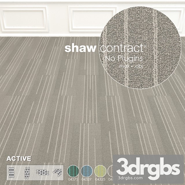 Shaw carpet active wall to wall floor no 7 3dsmax Download - thumbnail 1