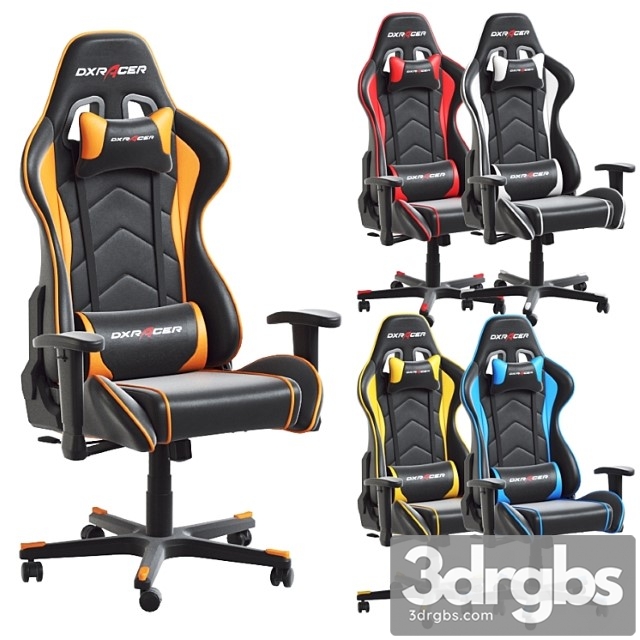 Gaming Chair DXRacer Formula Series Model FE08 3dsmax Download - thumbnail 1
