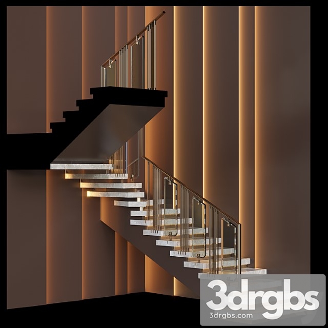 Stairs 1 3dsmax Download - thumbnail 1
