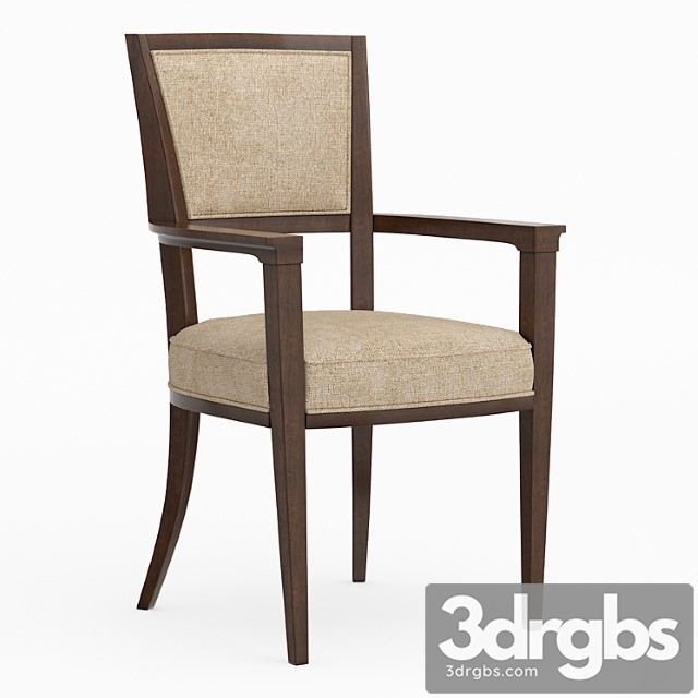 Dining chair with armrests moderne arm chair caracole 2 3dsmax Download - thumbnail 1