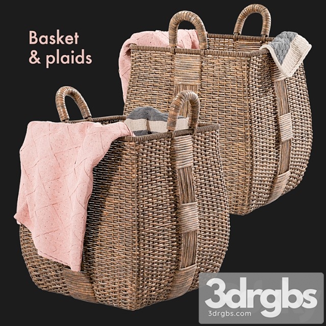 Basket Plaids Crate And Barrel 3dsmax Download - thumbnail 1
