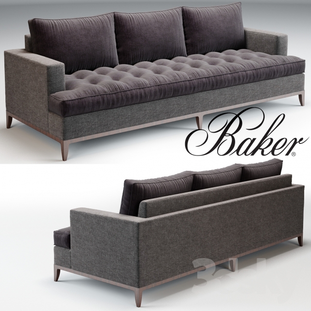 Baker Bennet Sofa No. 6567S 3DS Max - thumbnail 3