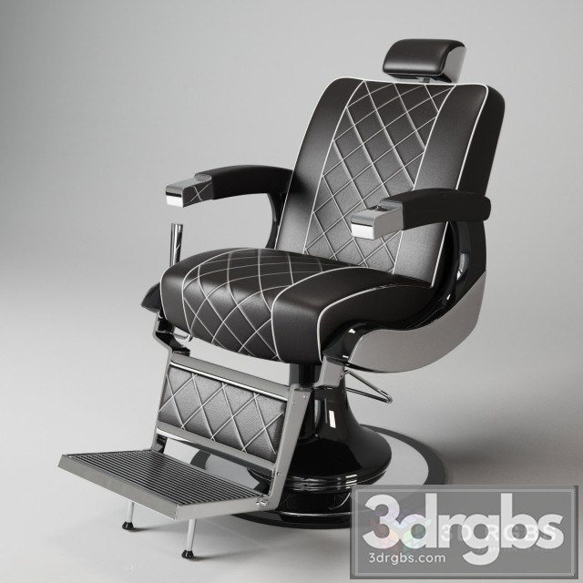 Maletti Zeus Barber Chair 3dsmax Download - thumbnail 1