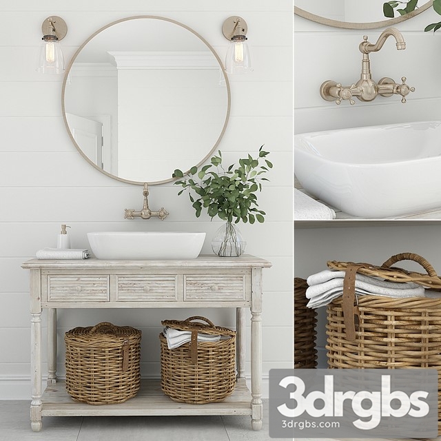 Furniture and Decor for Bathrooms 3dsmax Download - thumbnail 1
