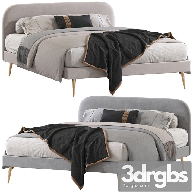 Double Bed 125 3dsmax Download - thumbnail 1