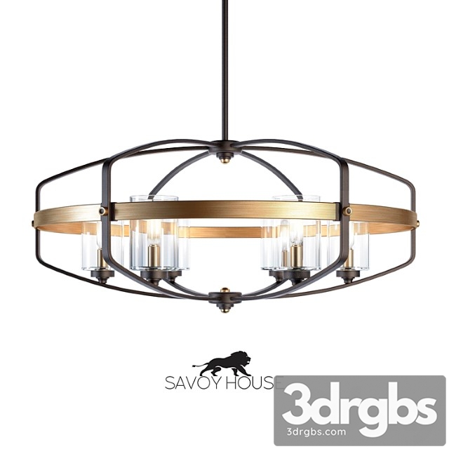 Kirkland Chandeliers From Savoy House Europe 3dsmax Download - thumbnail 1